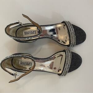 Badgley Mischka Collection Kameron Women's Black and Silver‎ Heels 7.5